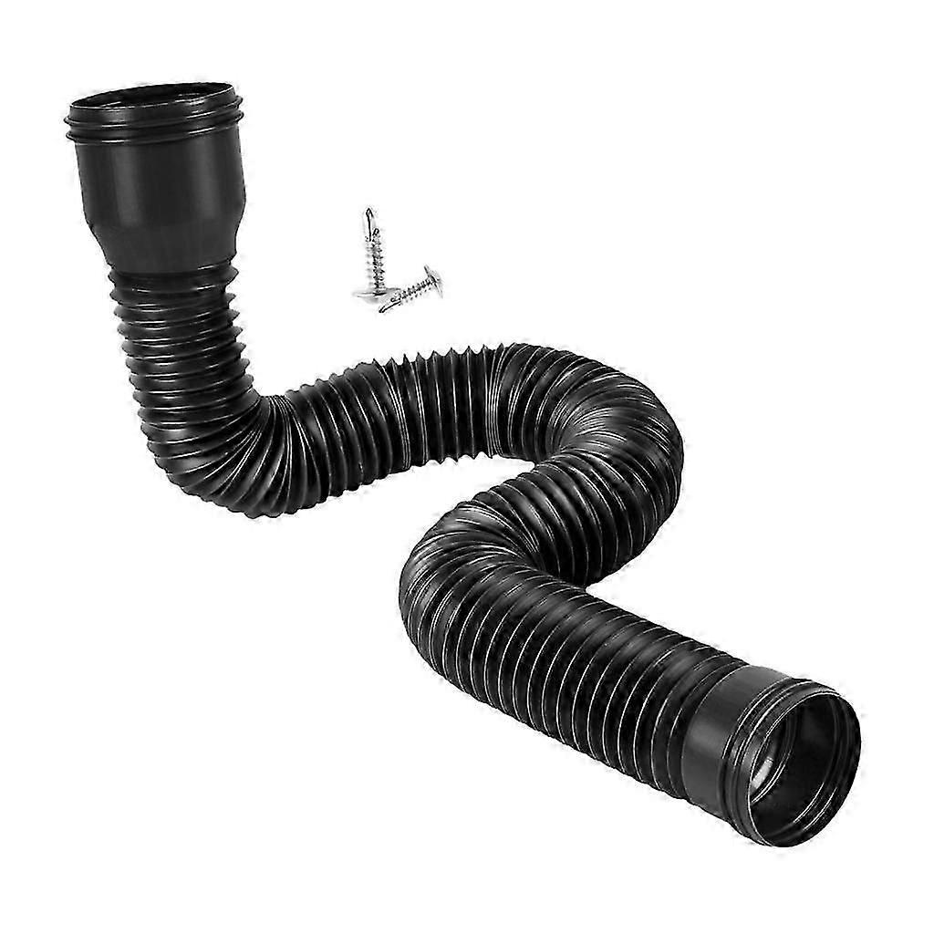 Rain Gutter Downspout Extensions Diverter Retractable white