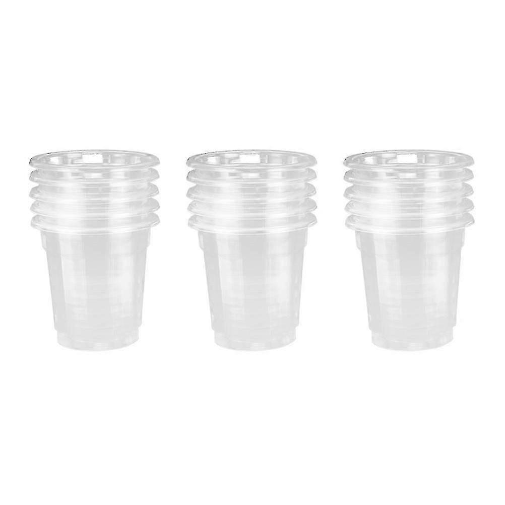 Coffee Thicken Transparent Stackable Square Travel Camping Get-togethers 100Pcs