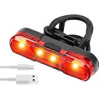Takapyörän valo johti punainen pyörä Takavalo USB ladattava polkupyörä takavalo vedenpitävä korkea kirkkaus pyörän takavalo pyöräilykypärän reppu turvallinen