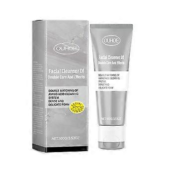 OUHOE Dual Cleansing Moisturizing Cleanser, Detergente idratante rinfrescante per la pelle del viso per la pulizia delicata