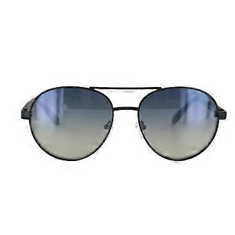 Guess Męskie okulary przeciwsłoneczne GU6951-02X-57 Czarne / Niebieskie lustro
