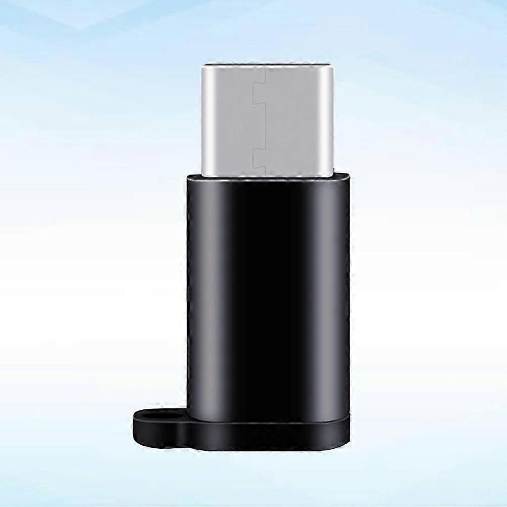 USB Type C Adapter Micro USB Converter for Computer Black Keychain Accessory