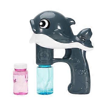 Light Music Handheld Dolphin Bubble Shooter - Automatic Leakproof Bubble Maker for Children