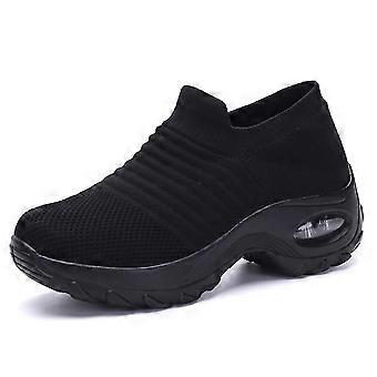 Weiche Frauen Wanderschuhe Laufschuhe Atmungsaktive, erhöhte Sommer-Sneakers für Outdoor-Sport-Camping