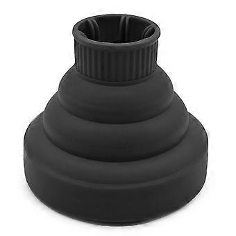 Silicone Collapsible Hair Dryer Diffuser, Travel Portable Folding Attachment Compatible with 1.4-2in Caliber Blow Dryers