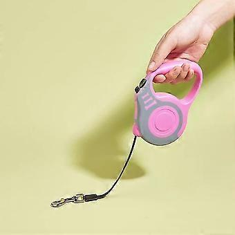 Retractable Dog Leash for Small Dogs, 5m Nylon Lead, Automatic Locking