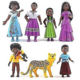 7 Pack Encanto The Madrigal Family Doll Figures Set Pretend Play Character Toy For Kids Toddlers Playtime Gift