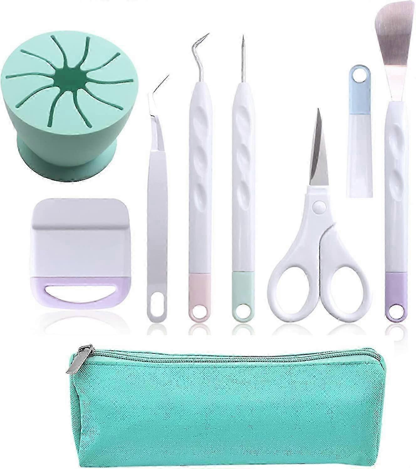 Set Of 6 Basic Vinyl Weeding Tools - Kit; Vinyl Weeding Tools, Diy, Scissors, Scraper, Spatula