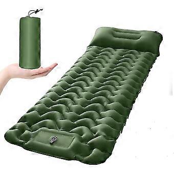 Camping Inflatable Sleeping Mat with Built-in Pillow, Waterproof Puncture-proof Portable Mattress for Outdoor Hiking Backpacking