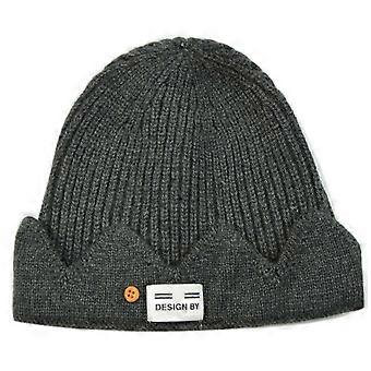 Keep Warm Men Knitted Hat Elasticity Autumn Winter Unisex Hip Hop Cap Winter Hat compatible with Night Running Fishing Sports Travel Dark gray