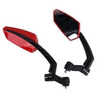 1 par de espejo retrovisor para motocicleta scooter tornillo de espejo 8 mm 10 mm M8 M10 color rojo negro