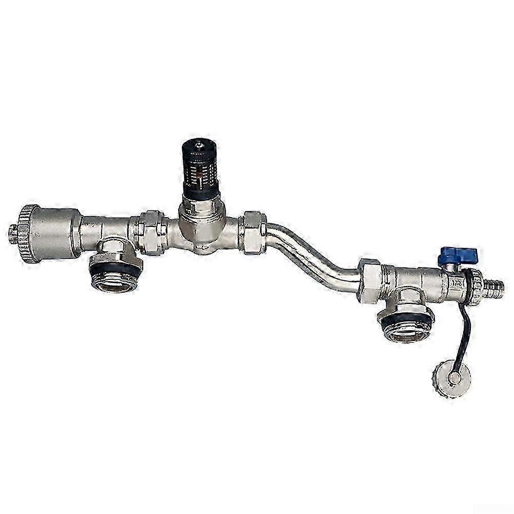 Self-regulating Differential Pressure Bypass Valve  compatible with Underfloor Heating Manifold