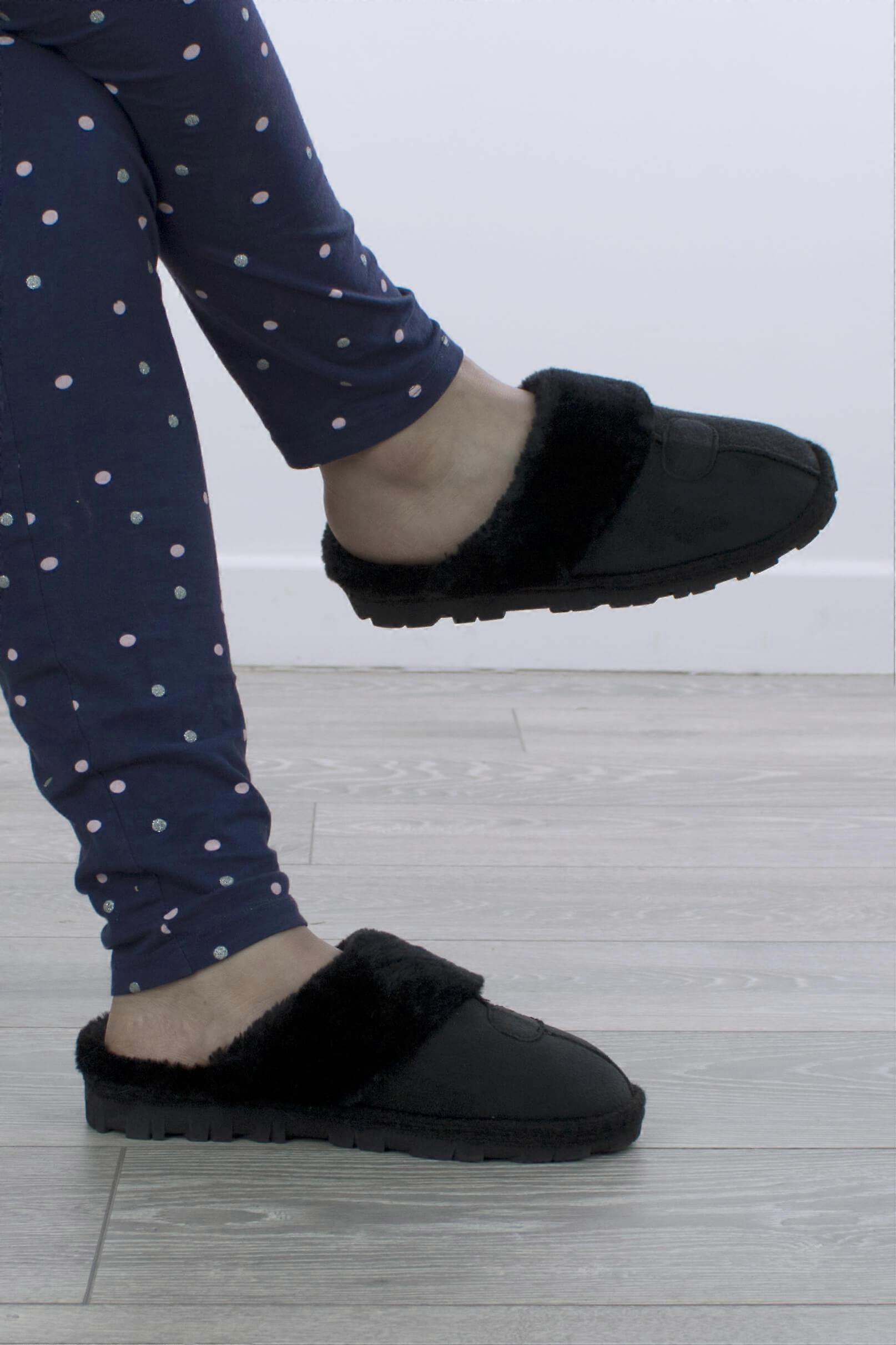 Faux Fur Lined Cosy Winter Slippers