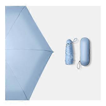 Automatic Folding Umbrella Compact Capsule Design Sun and Rain DualUse Lightweight Travel Umbrella for Women