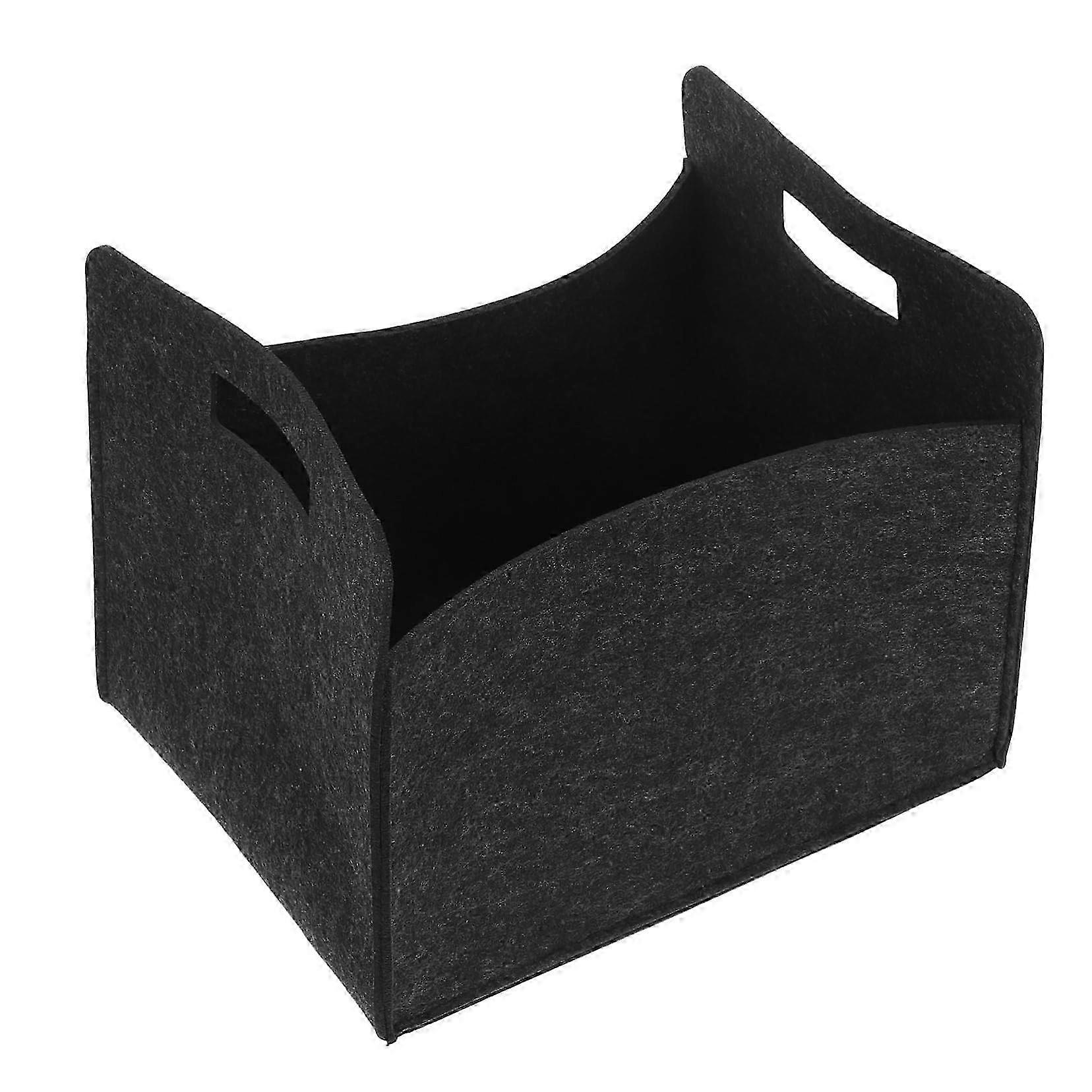 Foldable Felt Storage Basket With Handles