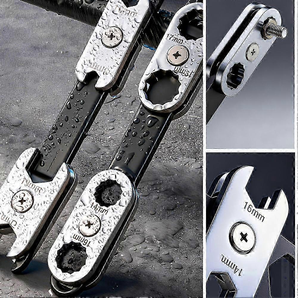 Adjustable Wrench With 360° Rotating Head
