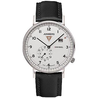 Junkers eisvogel f13 Quarz Analog Man Uhr mit Kuhfell Armband 6730-1