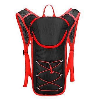 Running Hydration Backpack Red, Lightweight Breathable Vest with Water Bladder for Marathon Trail Hiking