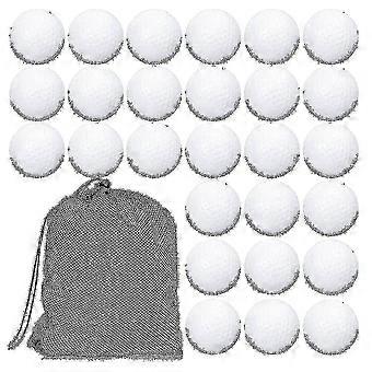 100 Pcs Golf Practice Ball Hollow Golf Ball Training Golf Balls With Mesh Drawstring Storage Bags F