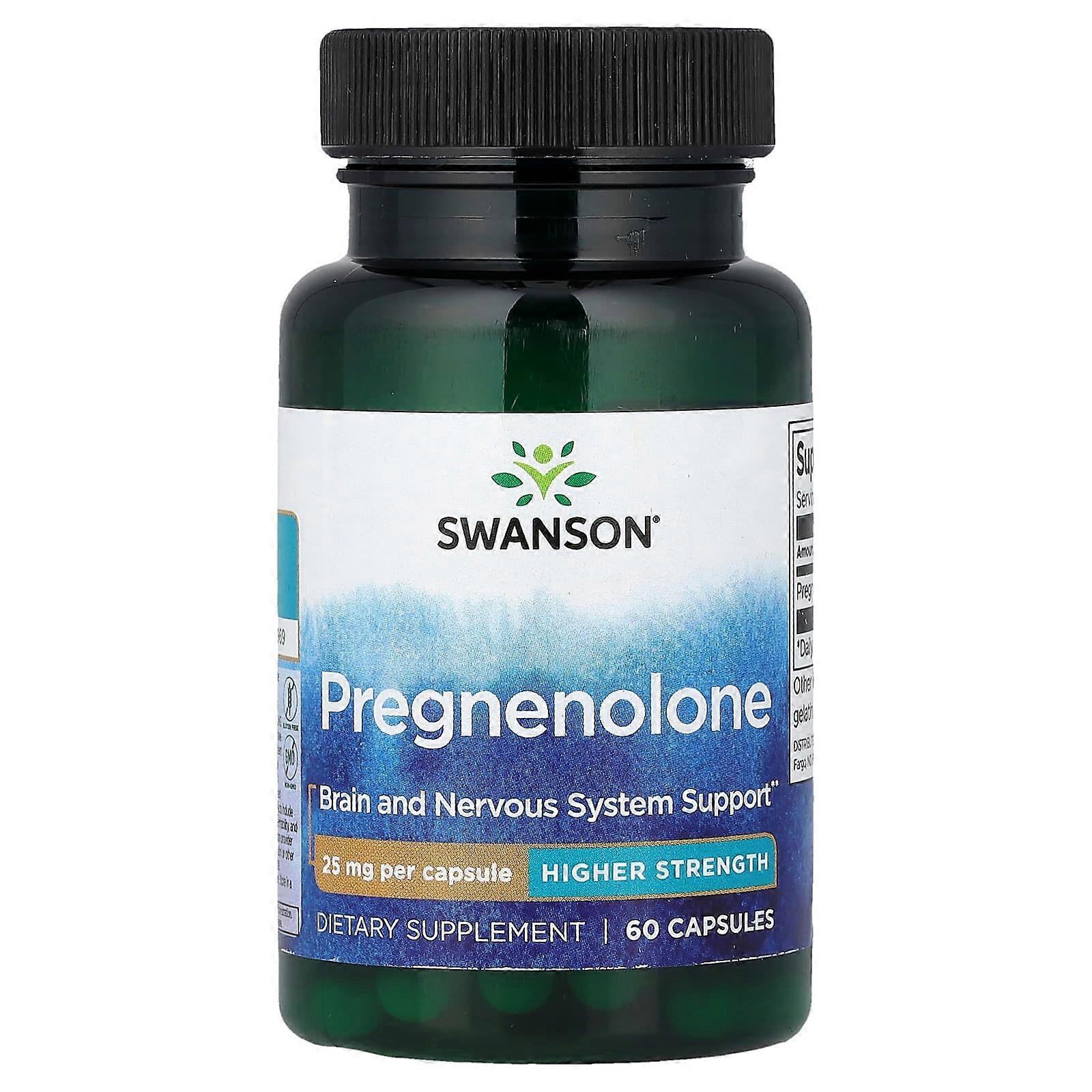 Swanson, Pregnenolone, High Potency, 25 mg, 60 Capsules
