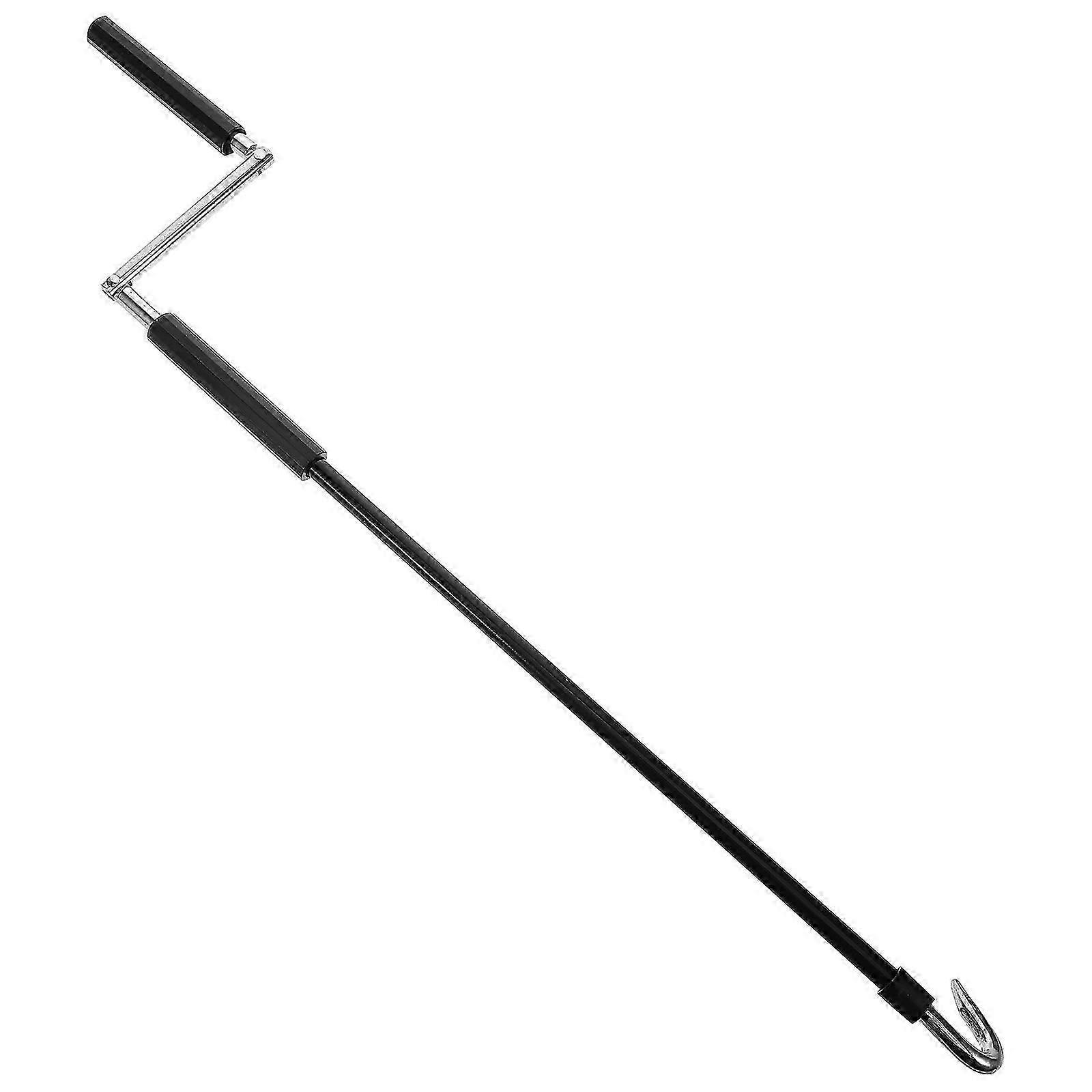 Compact Black Awning Crank for Patios