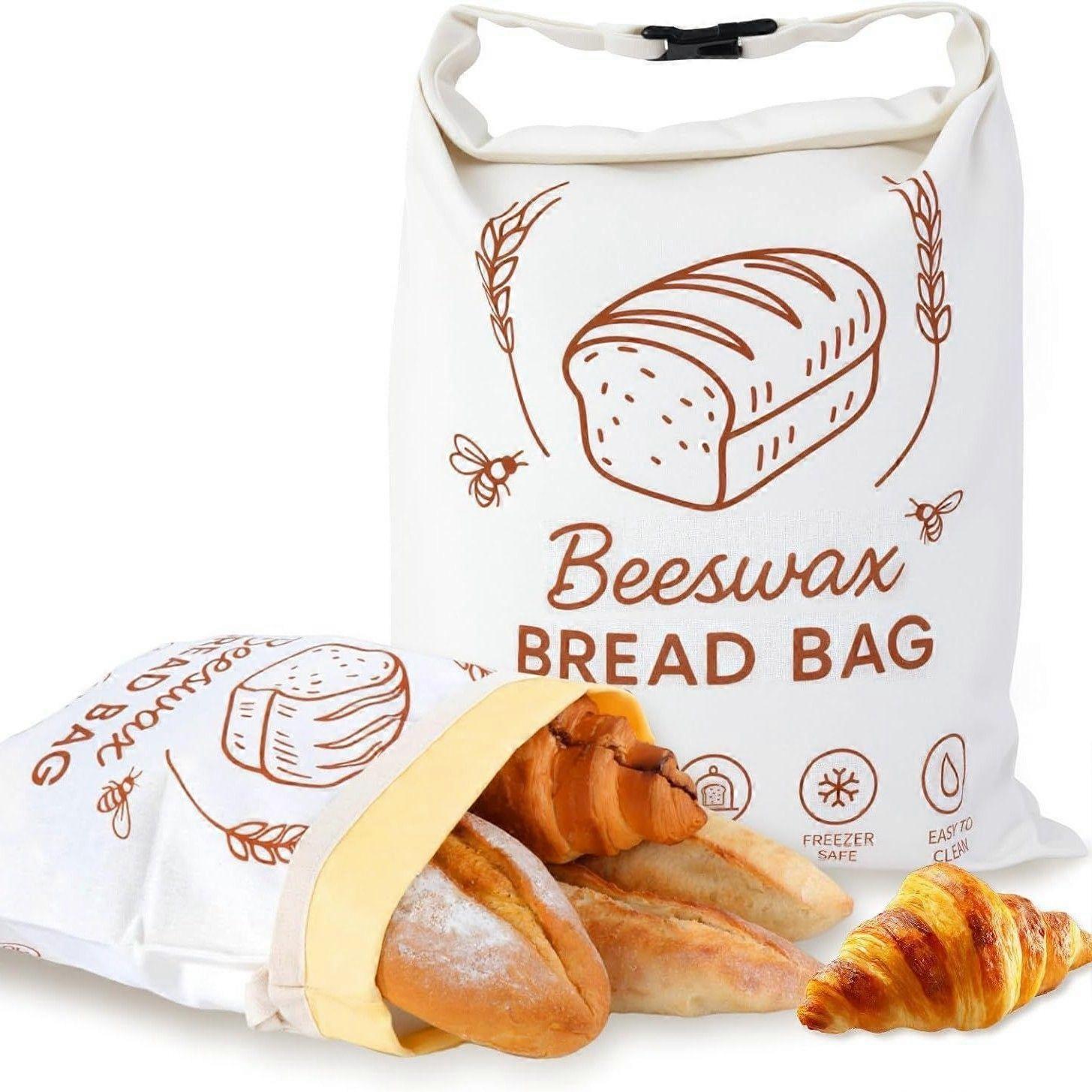 Beeswax Bread Bag, Reusable, Size 4333cm
