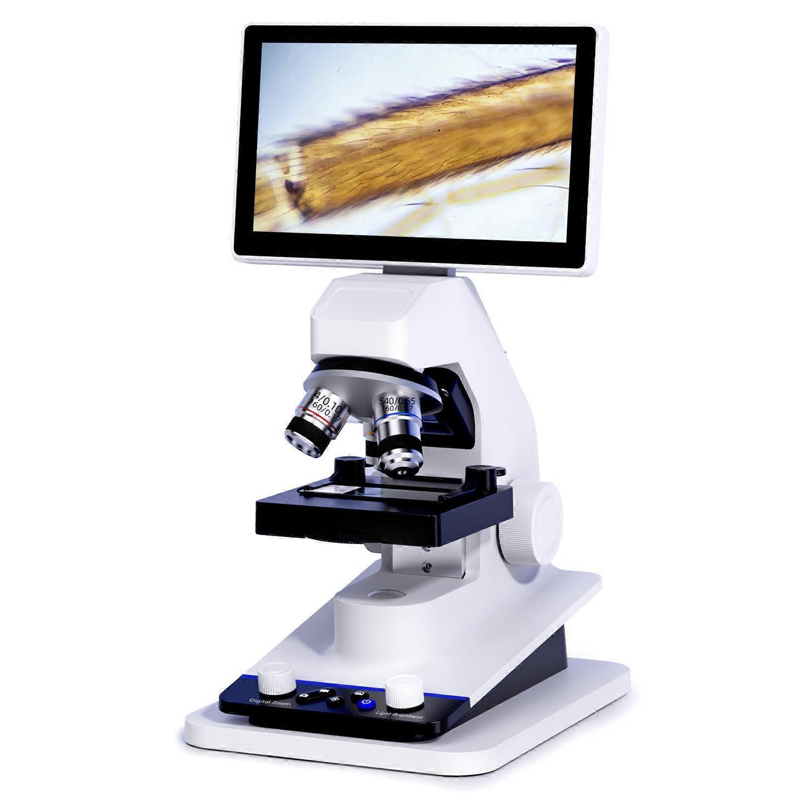 BM070 LCD Digital Biological Microscope 3 Objective Lenses