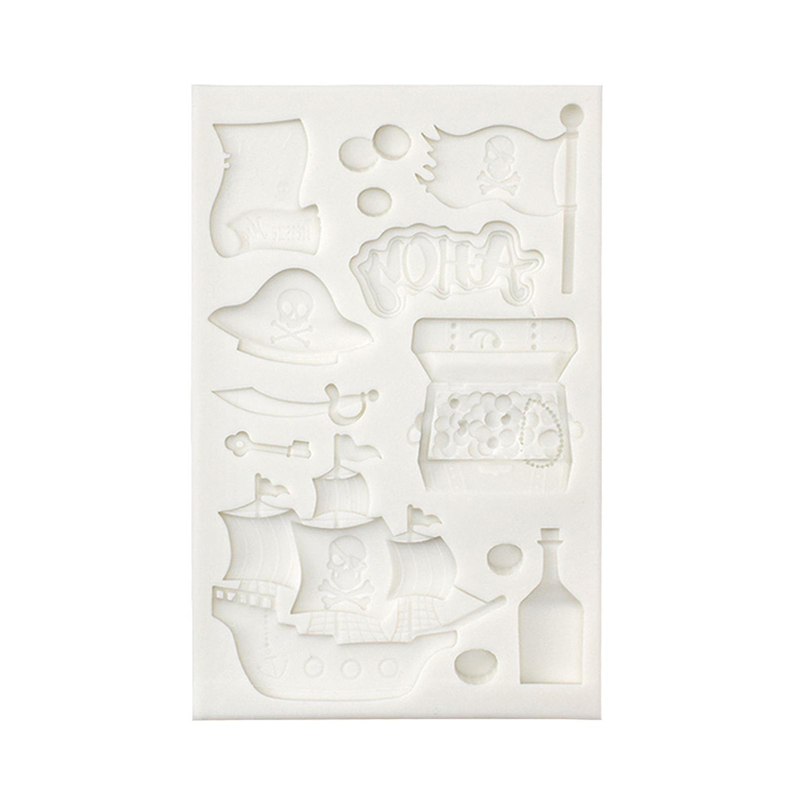 Exquisite Pirate Treasure Box Mold Craft Cake Chocolate Soap Decorating Tools