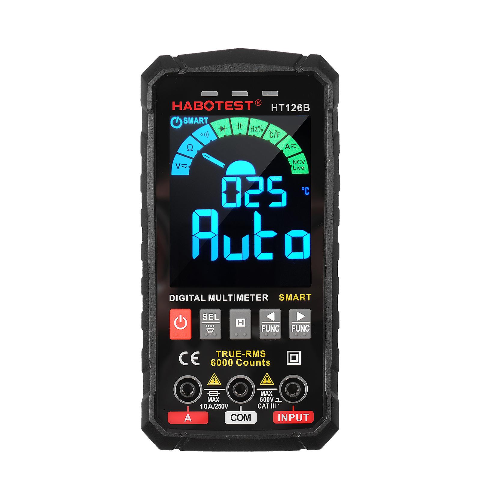 Smart Digital Multimeter 6000 Counts Color Screen Electrical Tester