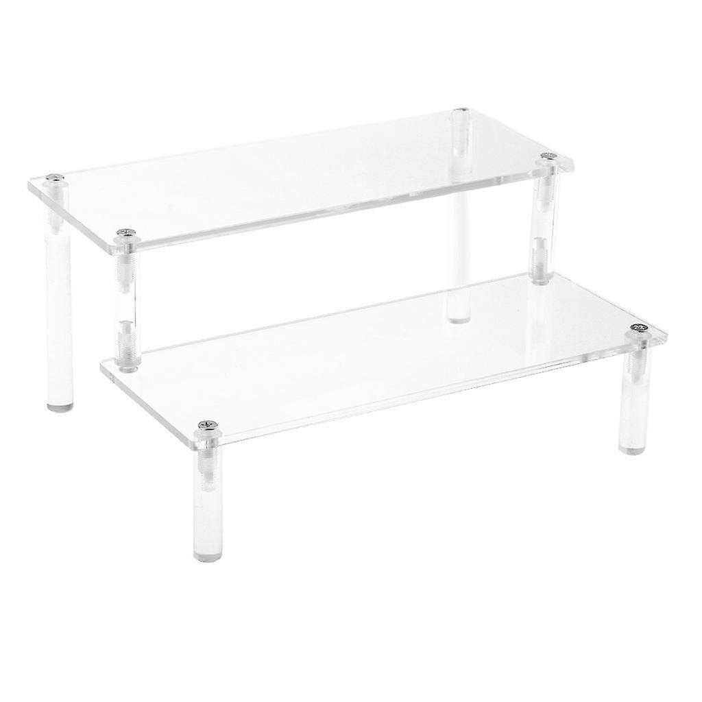 Cosmetics Storage Rack Figure Display Shelf Step Shelf Organizer 2-tier
