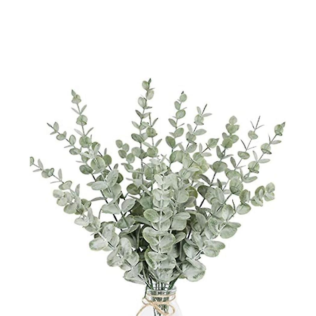 36 Pieces Of Eucalyptus Stems Artificial Eucalyptus Leaf Stems True Gray Green Touch Leaf Branches