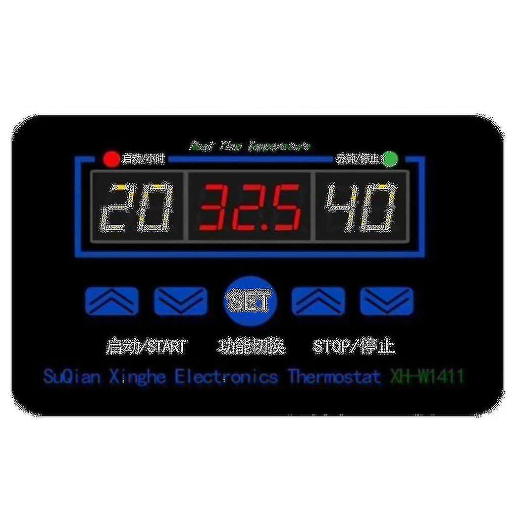 W1411 220v 10a Led Digital Temperature Controller Thermostat Control Switch Sensor For Greenhouses