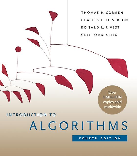 Introduction To Algorithms Fourth Edition by Charles E. Leiserson Paperback Book