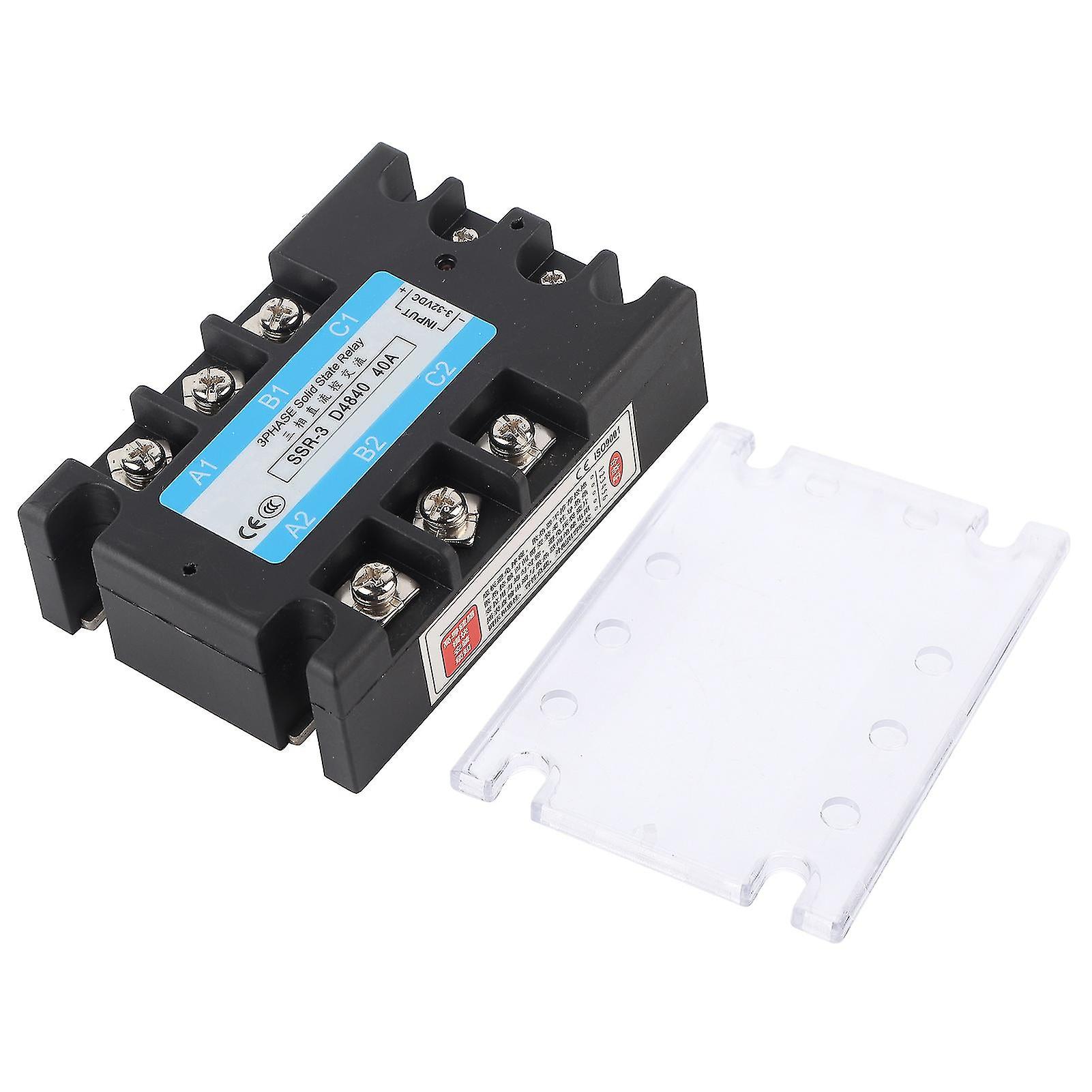 3 Phase Solid State Relay Ssr-3 D4840 40a Dcac 480v Distribution Control Equipment