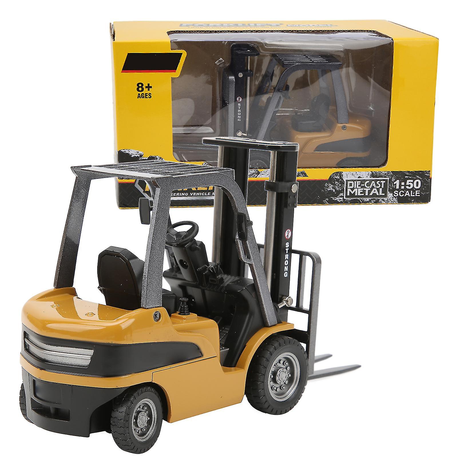 Forklift Toy Alloy Durable And Wear-resisted 1:50 Forklift Truck Model Engineering Vehicle Toy