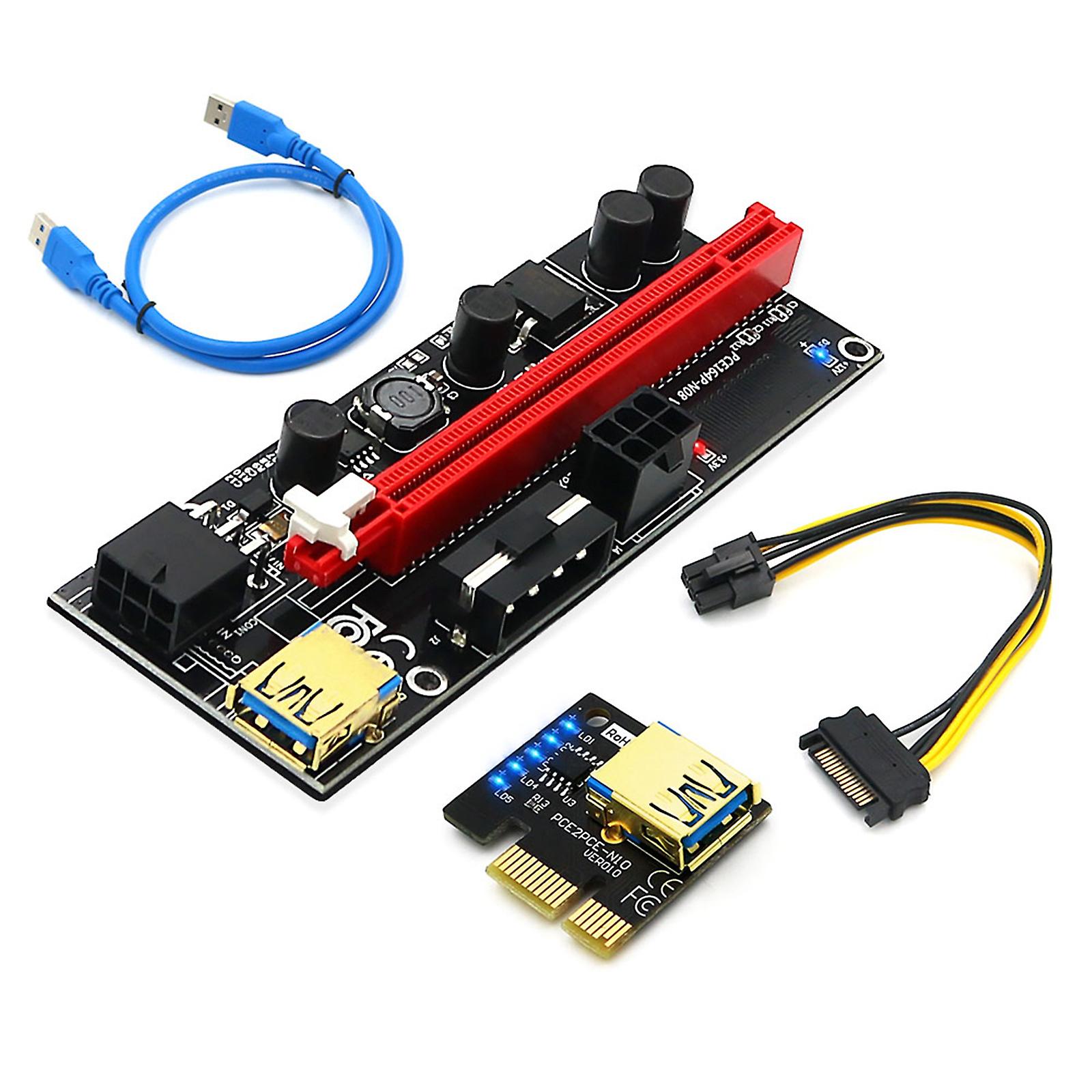 PCI-E 1X to 16X Extender Adapter Card PCI E Graphics Card Usb3.0 Adapter Card