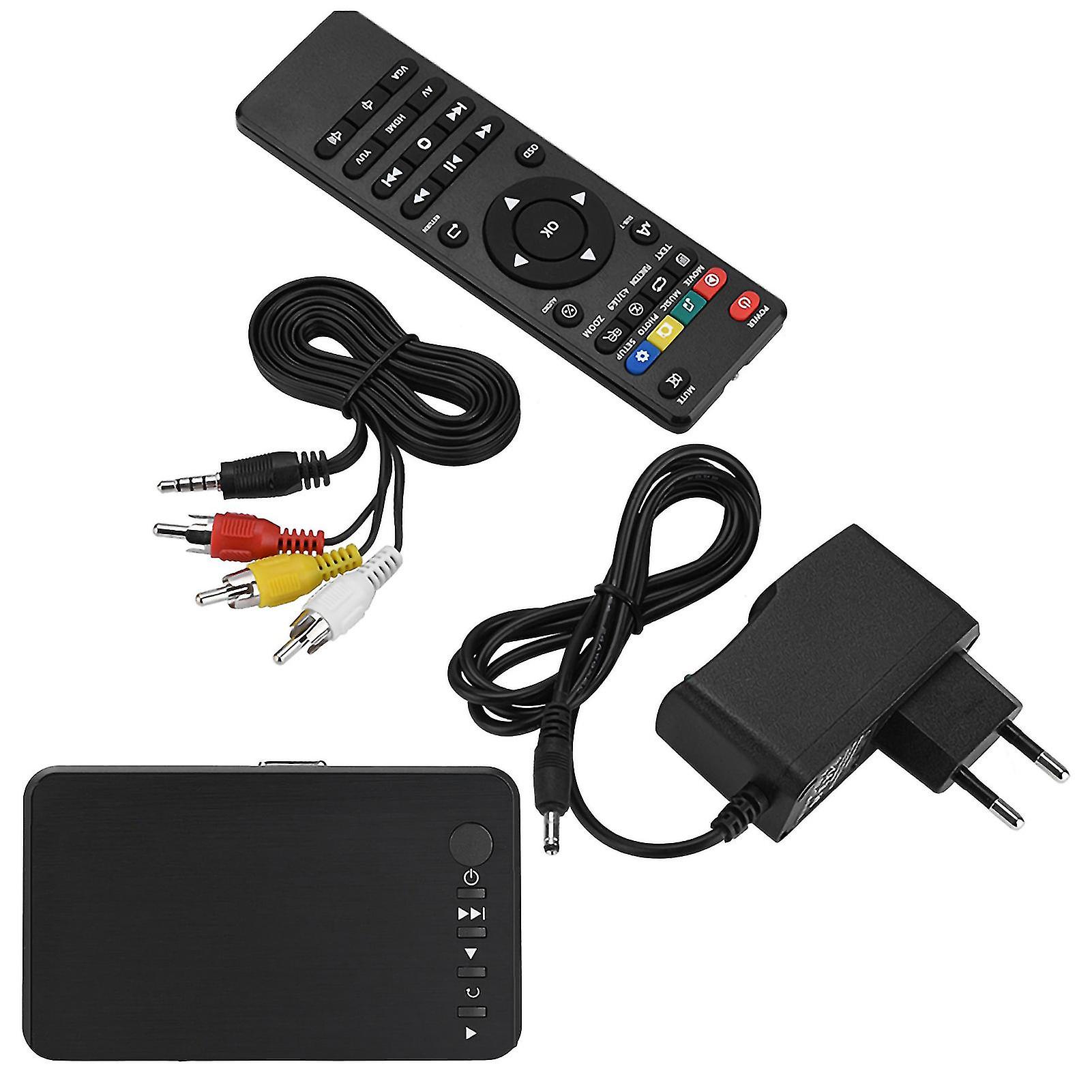 Lecteur multimédia HD 1080P avec télécommande IR (USS)