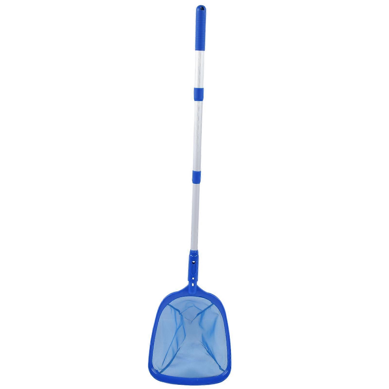 Pool skimmer with retractable rod for cleaning the surface of swimming pools, hot tubs, spas and fountains