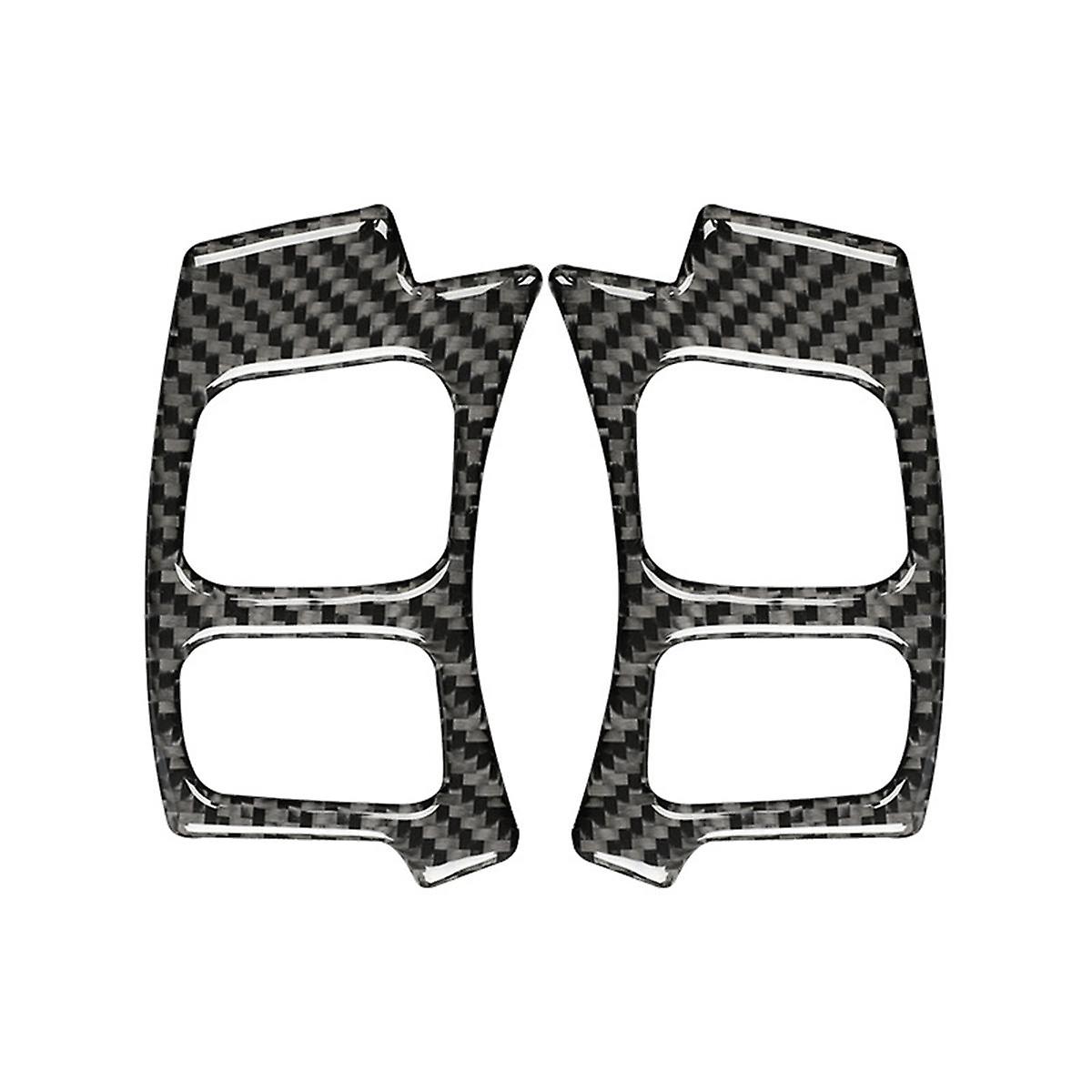For IS250 IS200T IS300 IS350 2013-2019 Carbon Fiber Car Steering Wheel Button Panel Cover Decal Tri