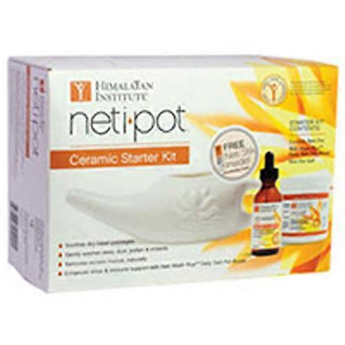 喜马拉雅学院洗鼻壶陶瓷入门套件，套件（1 件装）