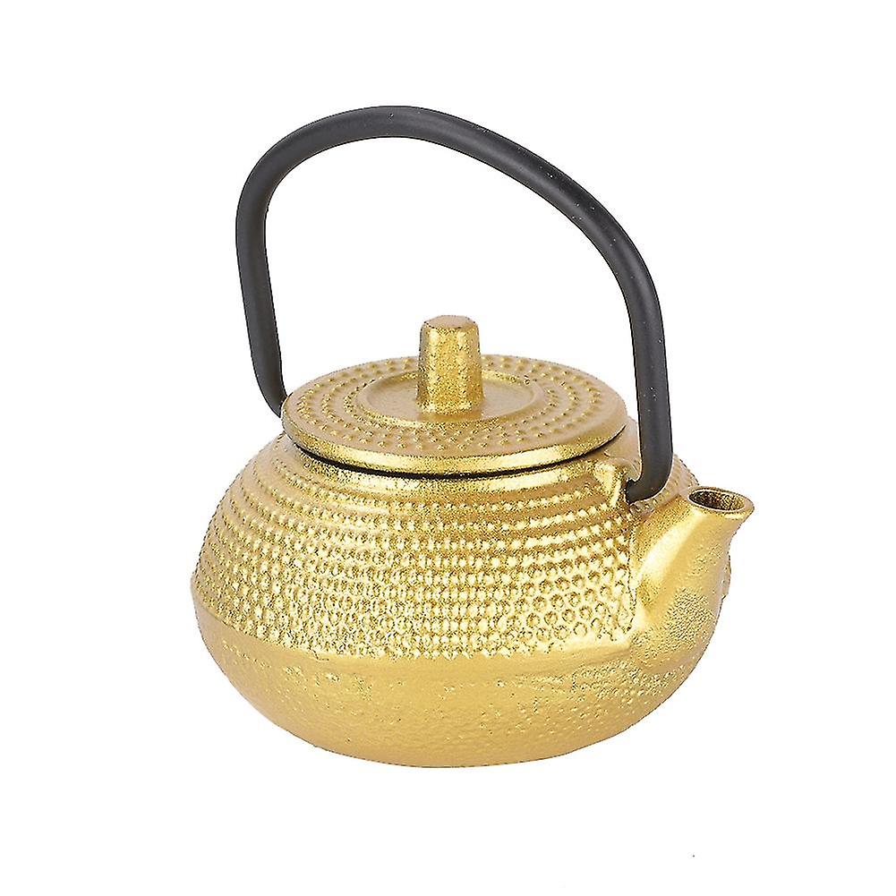 50ml Mini Cast Iron Flat Bottom Tea Pot Teapot Teaware with Handle