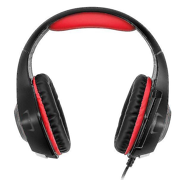 Headphones Headsets Computer Notebook Head-mounted Luminous Gaming Headset Red
