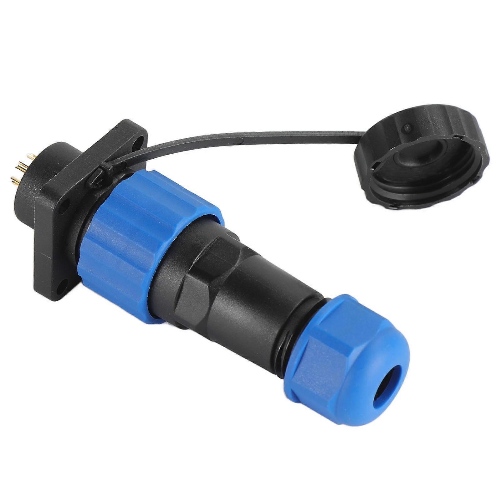 IP68 Waterproof Plug Socket Square Aviation Power Connector Industrial Terminal Adapter SP166 Pin (250V 5A)