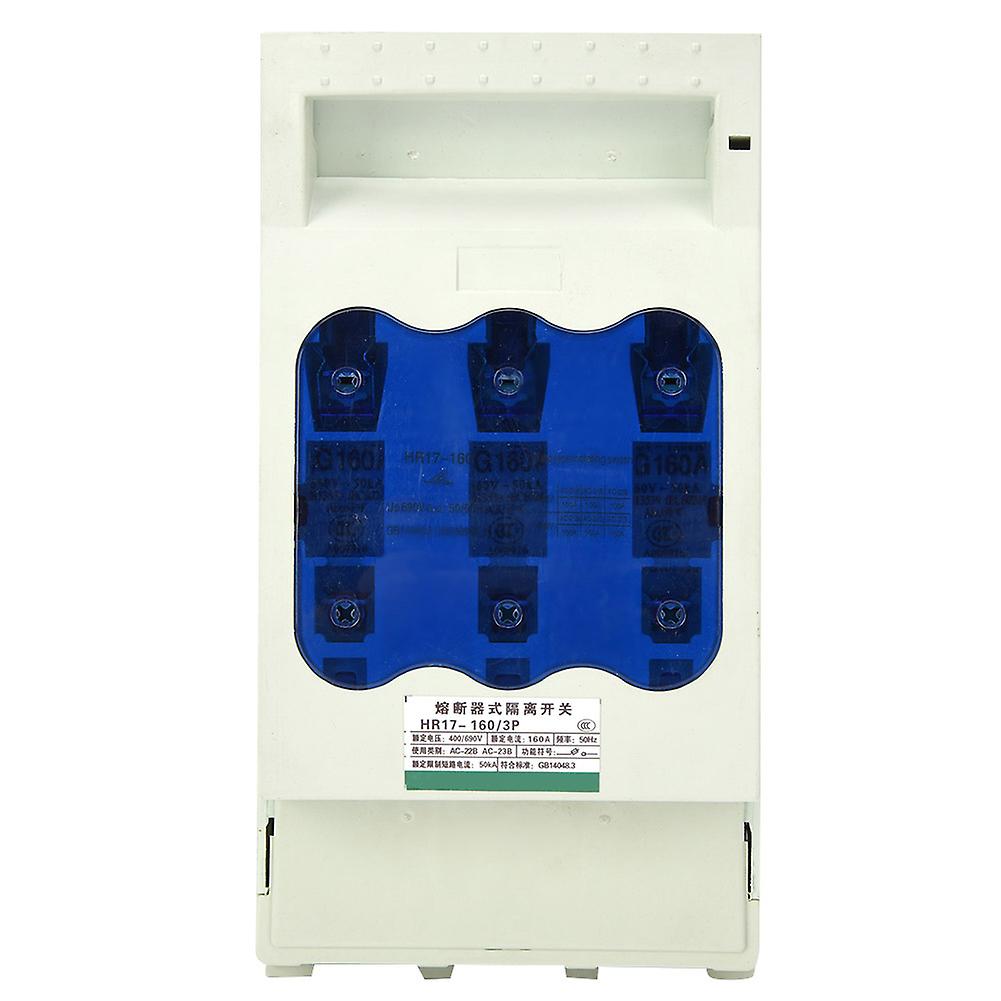 HR17B-160/30 fused switch disconnector, 160 A, three-pole, copper