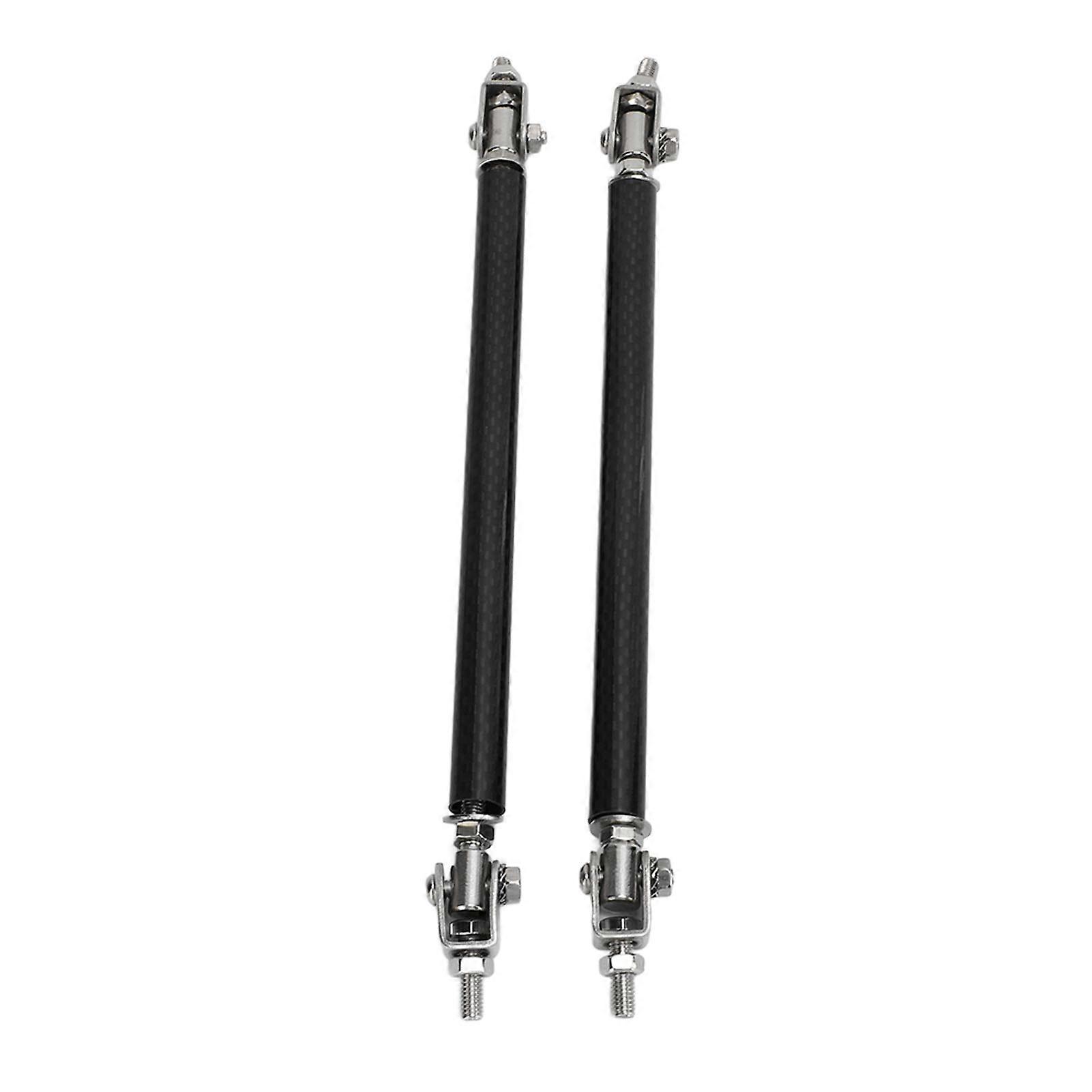 Lot de 2 barres de support réglables en fibre de carbone pour pare-chocs avant et arrière, 15 cm