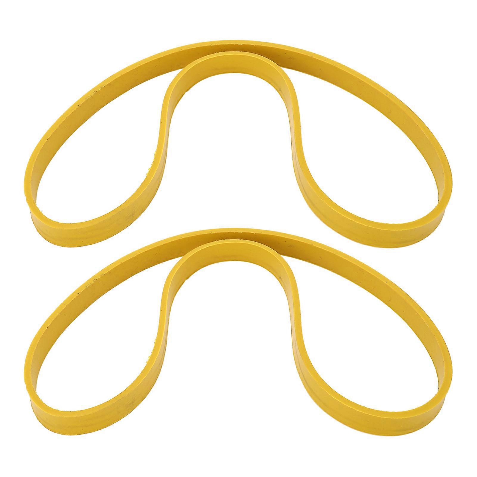 Lot de 2 pneus de scie à ruban antidérapants et antibruit en caoutchouc pour scie à ruban de 10 pouces, jaune