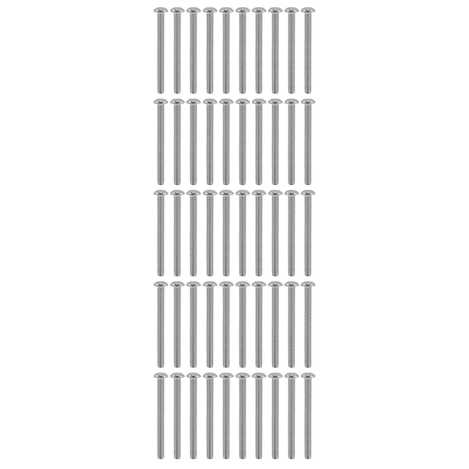 DTCY 50Pcs Button Head Socket Caps Screws Galvanized Steel M4 for Classified Instruments Electronics2802-0004-0040