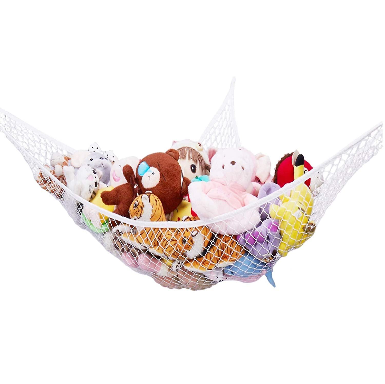 Stuffed Animal Hammock, 70 inch Jumbo Toy Net Hammock for Stuffed Animals Corner Hanging Net St