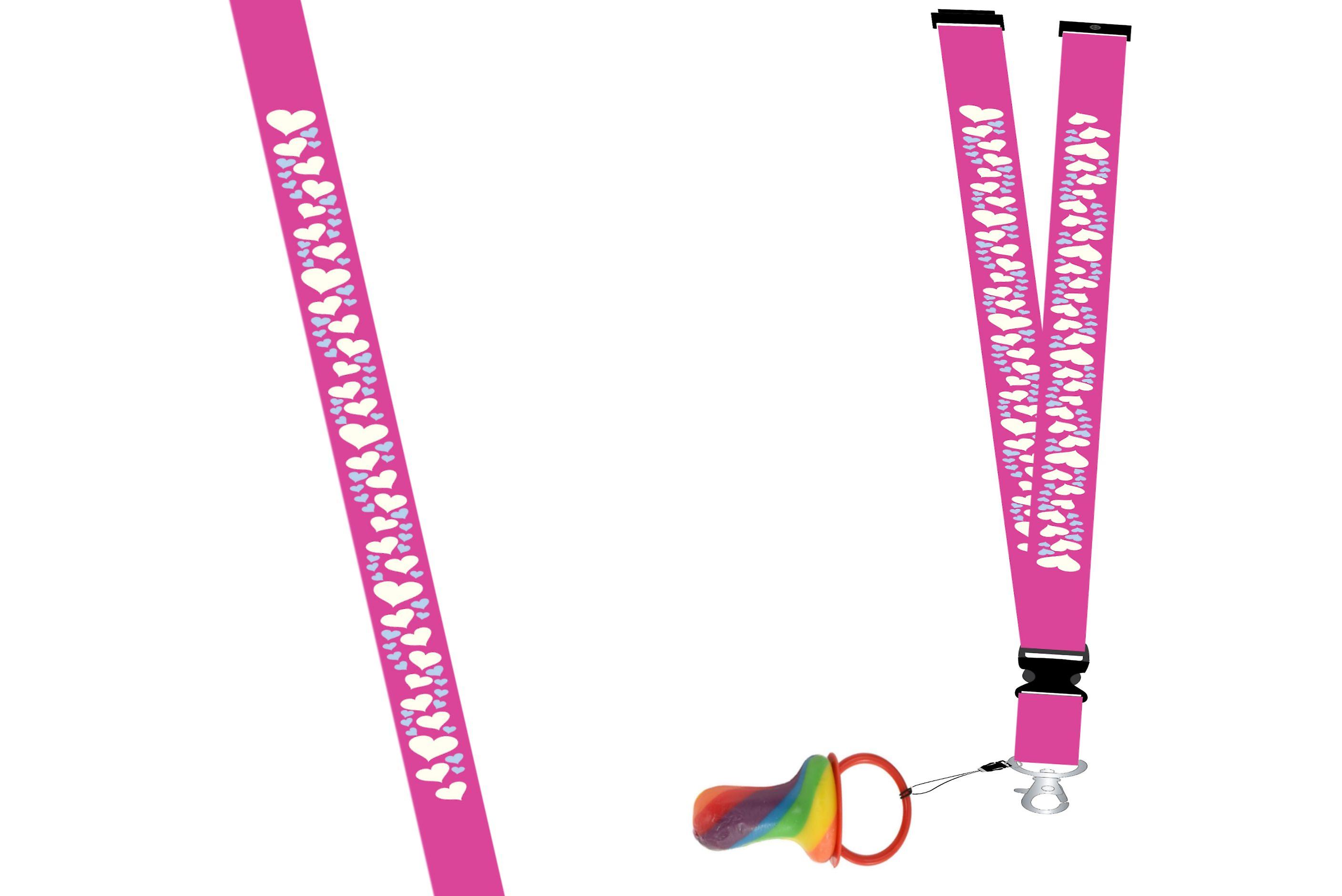 Pack de 6 Muñecos de roca con Lanyard - Corazones