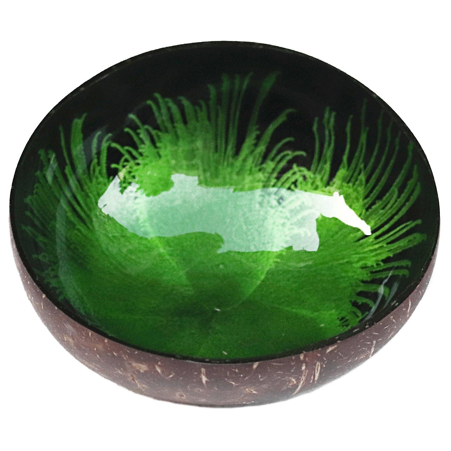 OuZhan Key Storage Tray Coconut Bowl Shell Home Decoration Salad Container Handicraft